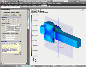 Using the command for precise positioning of the section’s plane