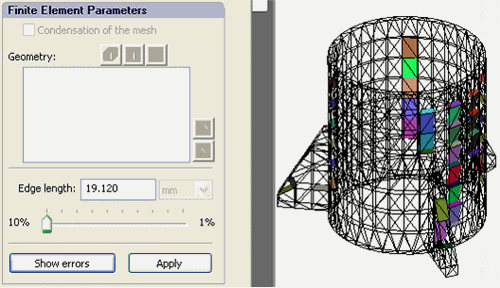 Erroneous finite-elements in Preprocessor window