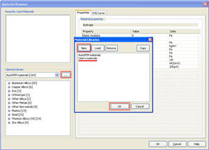 Applying the user’s libraries of materials