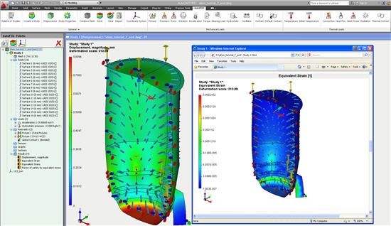 AutoFEM Lite 2.0 opens the results of AutoFEM Analysis 2.0