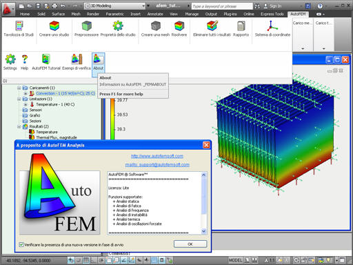 AutoFEM Analysis Lite é il software gratis per l'analisi agli elementi finiti per gli utenti AutoCAD 